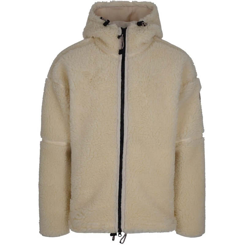 NAPAPIJRI  Jacket In Soft Teddy Fleece Neutrals