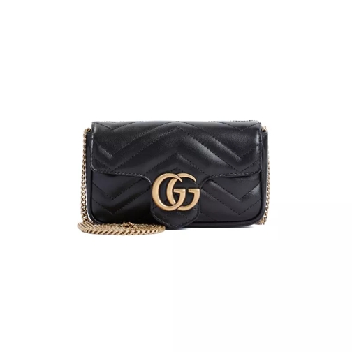 Gucci Supermini Gg Marmont 2.0 Shoulder Bag Black Schultertasche