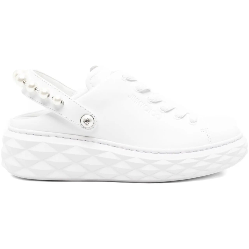 Jimmy Choo Loafer Sandals White weiß