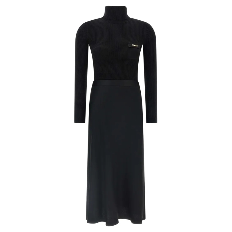 Elisabetta Franchi Robe midi Dresses Black schwarz
