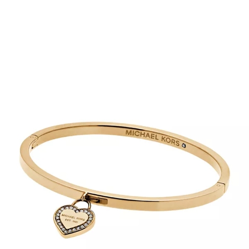 Michael Kors Logo Heart Bangle Gold Cuff