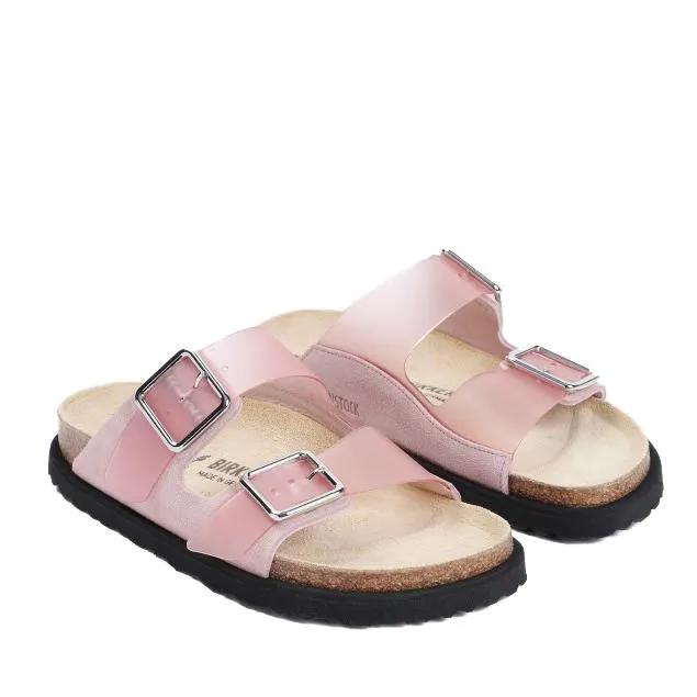 Birkenstock Sandalen & Sandaletten - Leather Arizona Sandals - Gr. 39 (EU) - in Rosa - für Damen