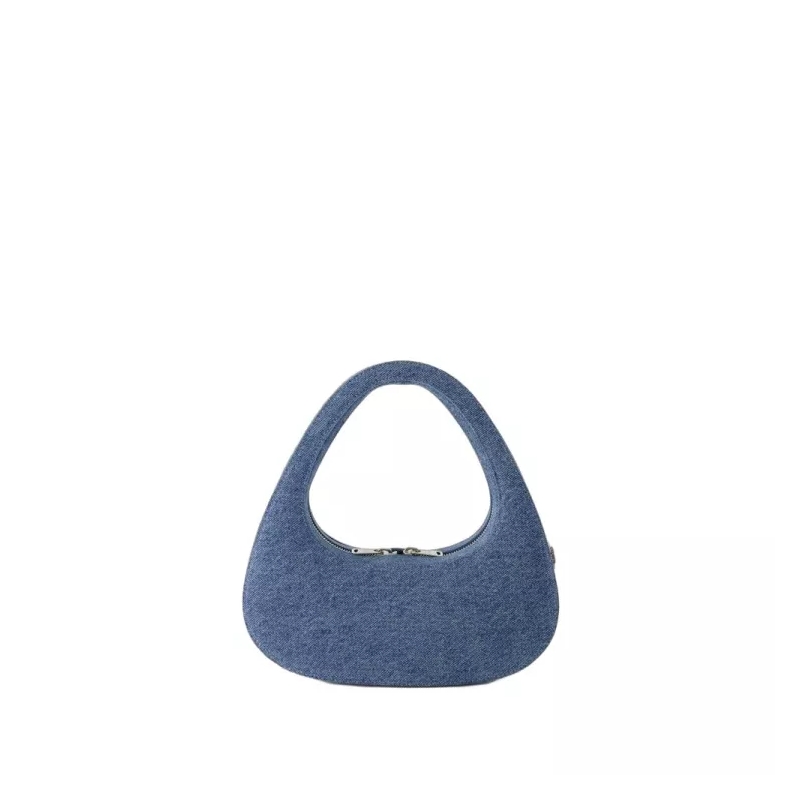 Coperni Crossbodytas Swipe Shoulder Bag - Canvas - Washed Blue Blue
