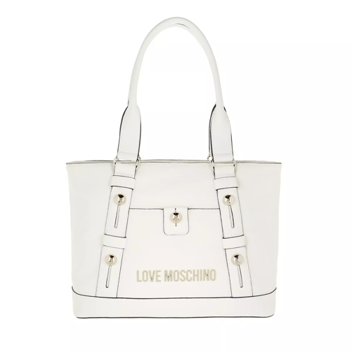Love Moschino Borsa Pu  Bianco Shopping Bag