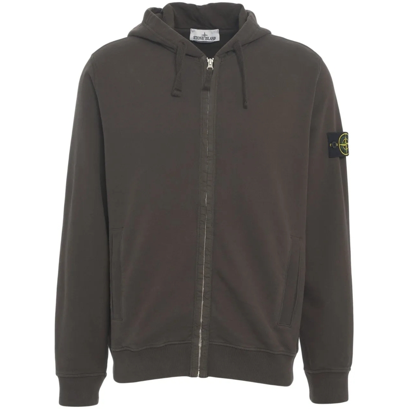 Stone Island  Hoodie with logo braun
