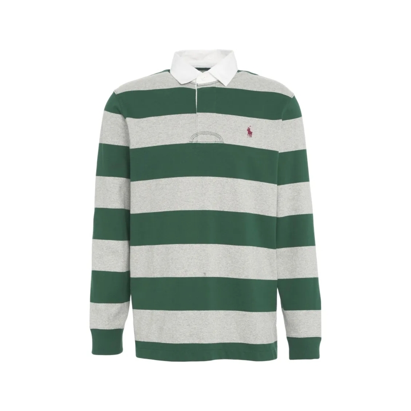 Polo Ralph Lauren Polohemd Horizontal Stripe Polo With Classic Collar Green
