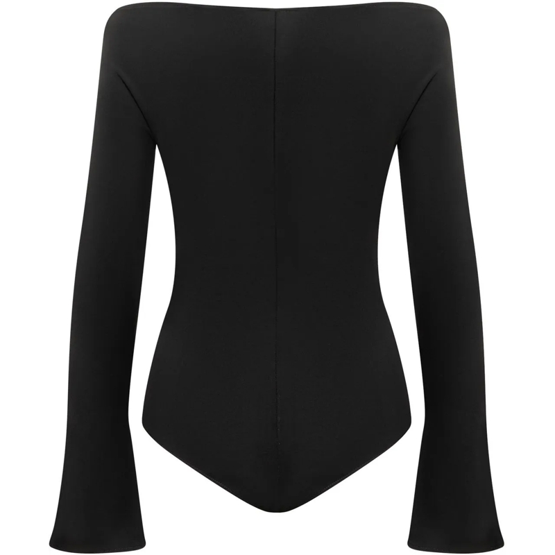 Courrèges Body Body in Crepe Jersey schwarz(Image 2)