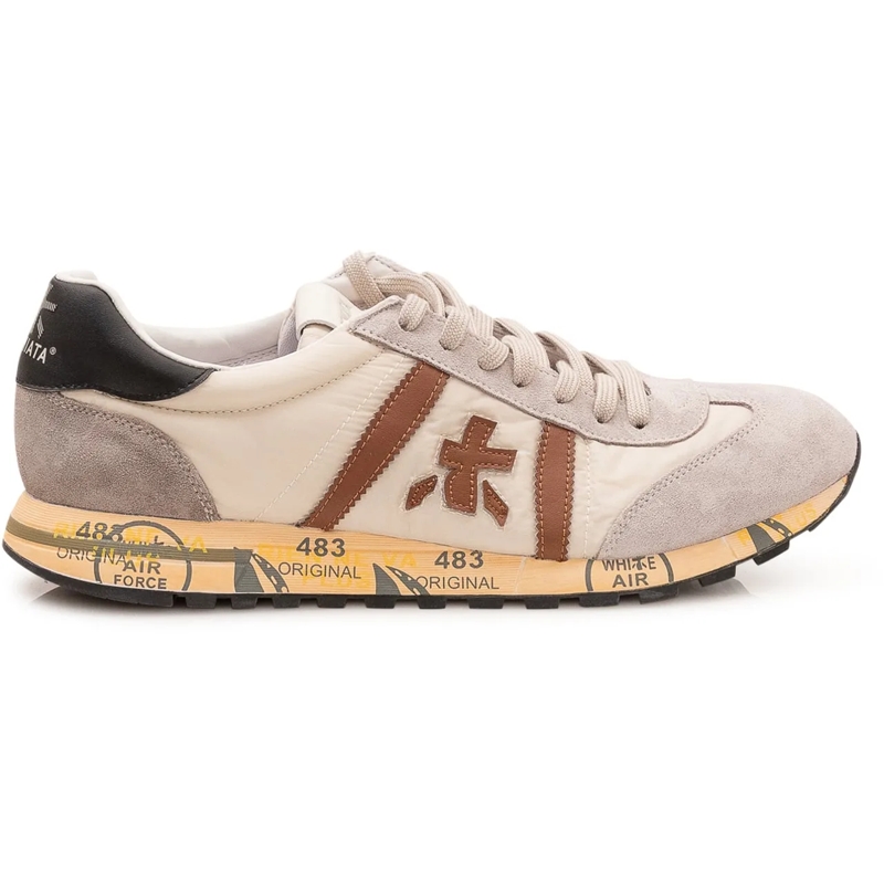 Premiata Sneaker basse Sneakers Lucy con Inserti e Lacci weiß