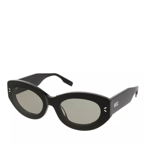 McQ MQ0324S-001 55 Sunglass Woman Acetate Black-Black-Grey Solglasögon