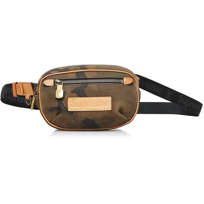 Louis Vuitton Sac à bandoulière 2017 Supreme Camouflage Bum Bag PM braun