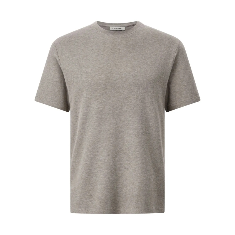 FRAME Chemise T-Shirt mit Stickerei Braun