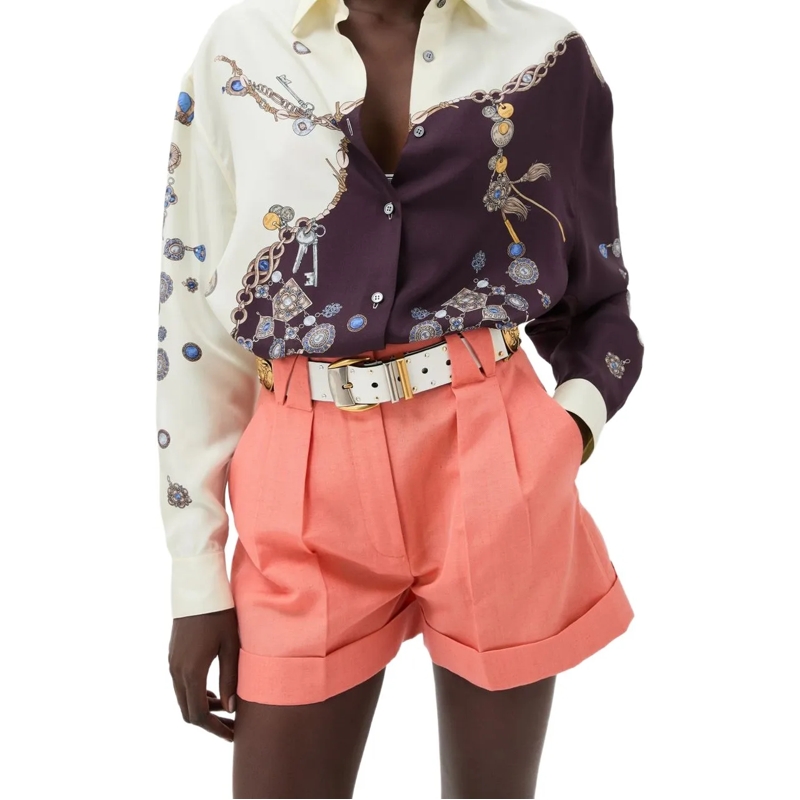 Versace Bluse Shirts White mehrfarbig(Image 4)