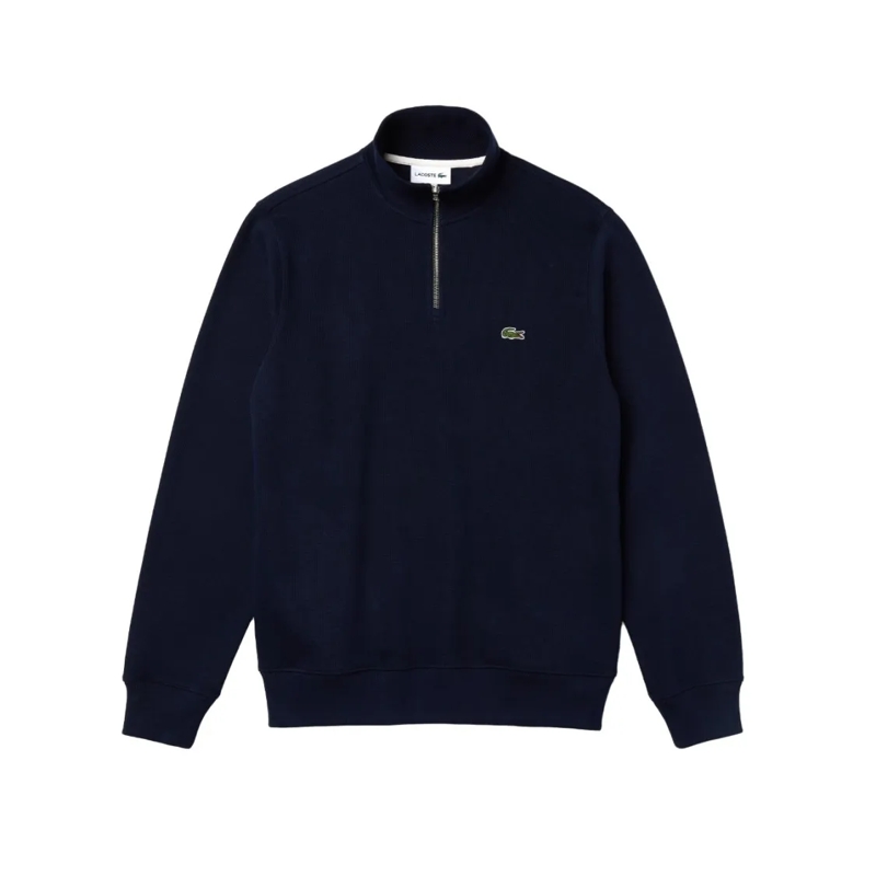 Lacoste  Sweater Rib Interlock Half Zip Dark Navy dunkelblau
