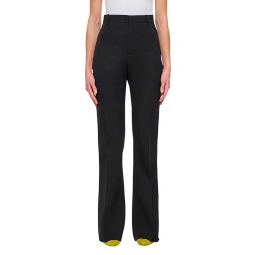 Bottega Veneta  Sartorial Wool Twill Flared Pants Black