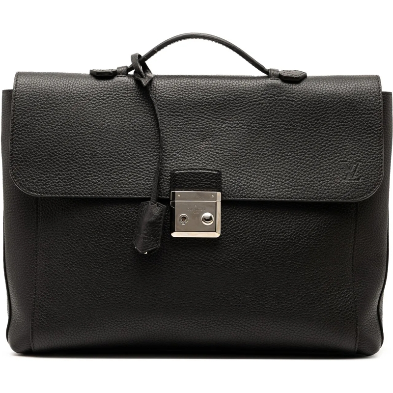 Louis Vuitton Fourre-tout Taurillon Serviette Dorian Briefcase schwarz