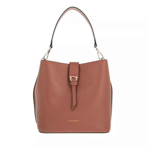 Coccinelle Alba Handbag Bottalatino Leather Cinnamon Bucket Bag