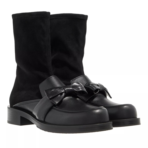 Stuart Weitzman Sofia Bold Loafer Bootie Black Ankle Boot