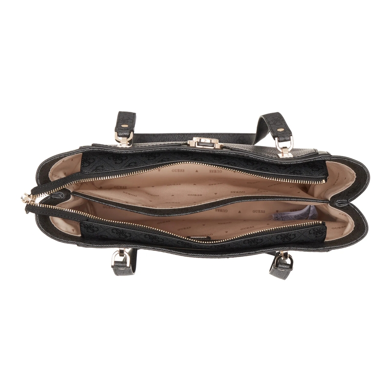 Guess Shopper Orlina Logo Noel Tote Coal Logo(Image 5)