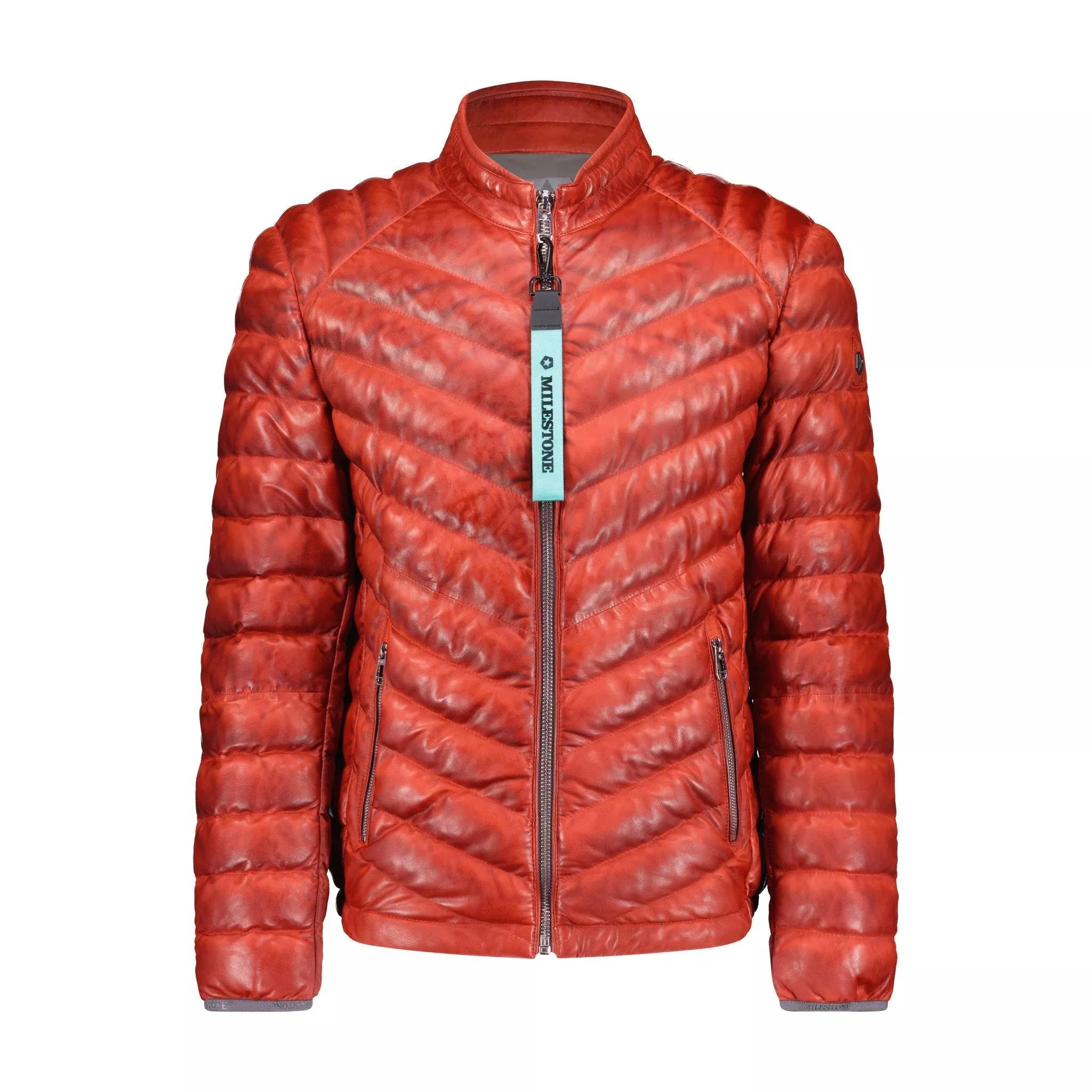 Milestone - Lederjacke aus Nappa Leder 47702375432538 - Größe 50 - red