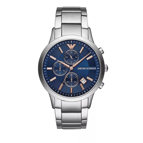 Emporio Armani Chronograph Stainless Steel Watch Silver Chronograph