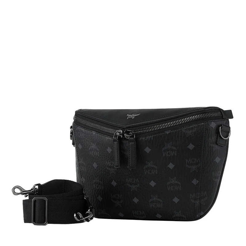 MCM Sac à bandoulière Diamond Vi Lthr Mix Crossbody Sml Bk Black(Image 4)