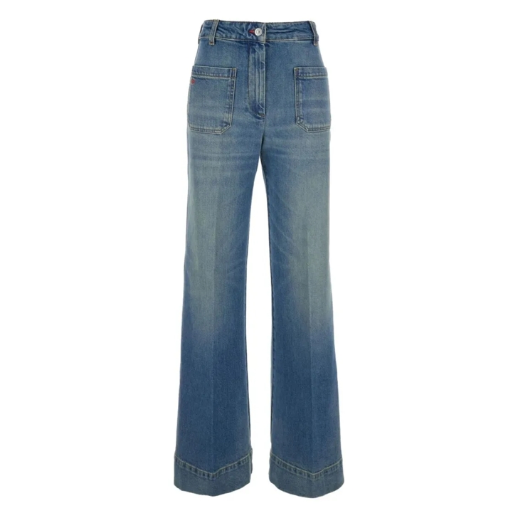 デニム・ジーパン Victoria Beckham High-Rise Flared Jeans With Five-Pocket Victoria Beckham High-Rise Flared Jeans With Five-Pocket