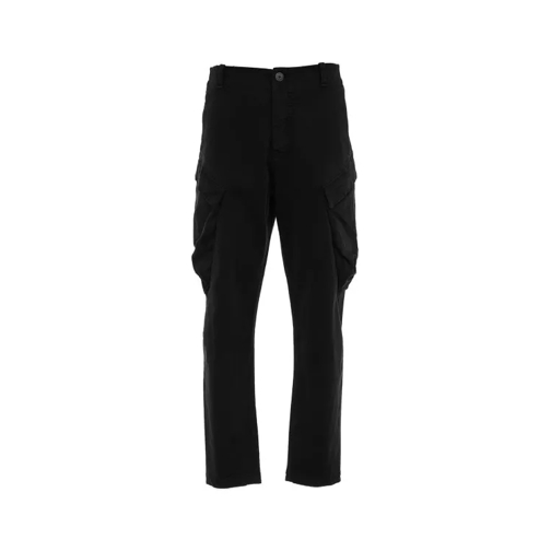 Transit Black Pants With Cargo Pockets Black Pantaloni cargo