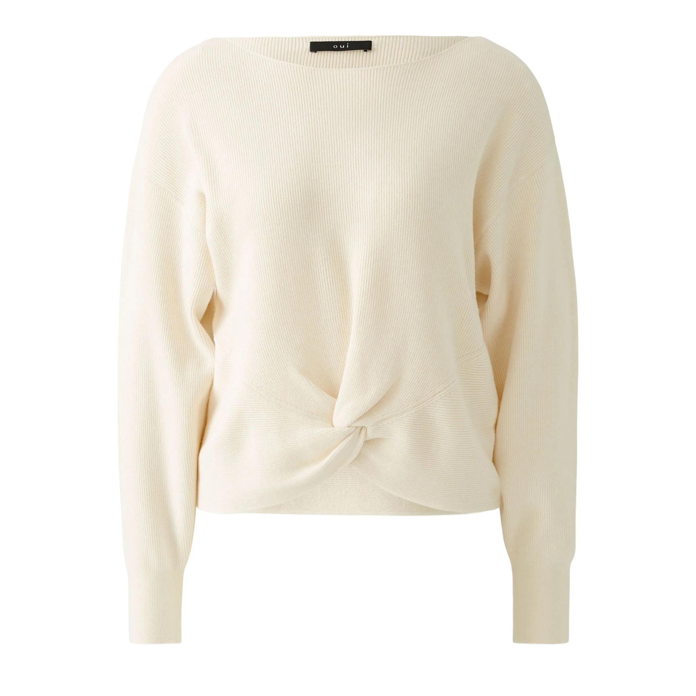 Thumbnail - Oui - Pullover - Größe 40 - weiß