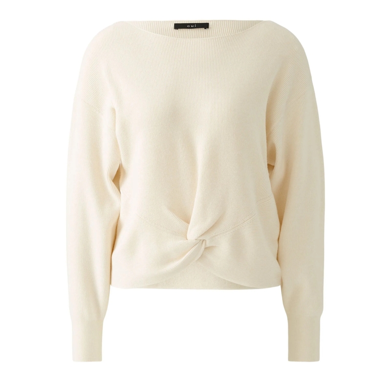 Oui Sweatshirt Pullover offwhite