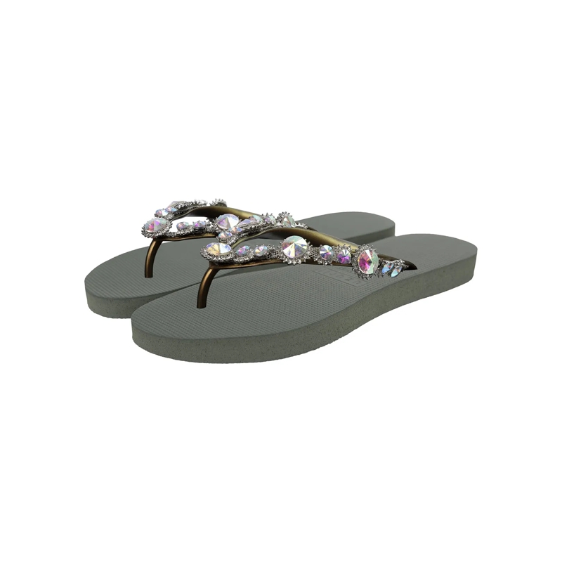 UZURII Flip Flops Zehentrenner Chrystal Marilyn dunkel-grün(Image 2)