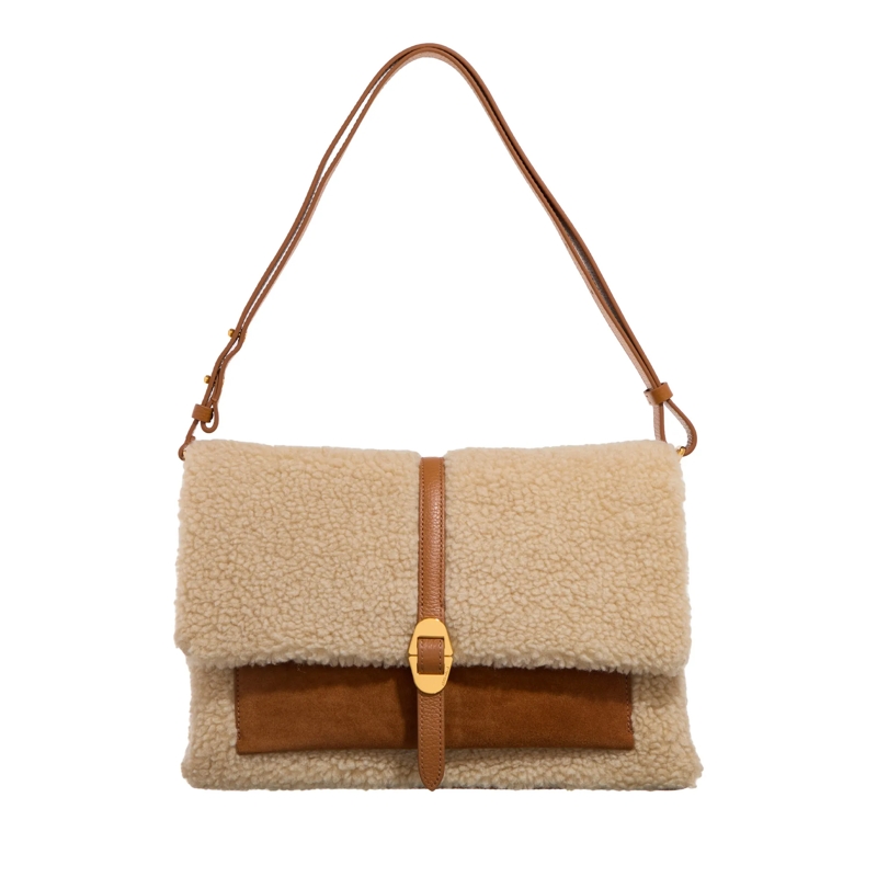 Coccinelle Schultertasche Coccinelle Dorian Eco She. Natural/Cuir