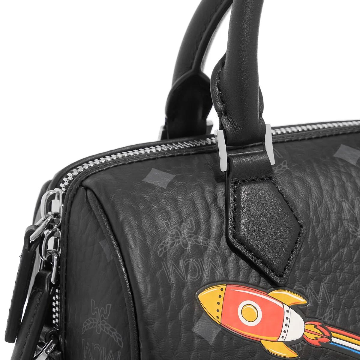 MCM Bowlingtassen Visetos Boston Small in zwart