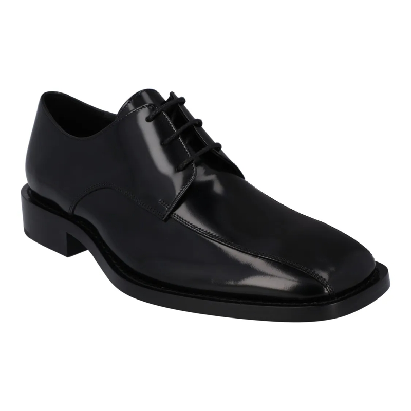 Balenciaga Veterschoenen Rim Hi-Shine Derby Shoes Black Black