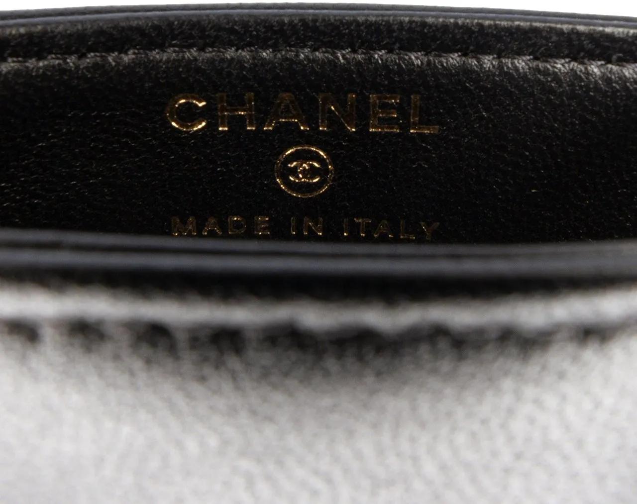 Thumbnail - Chanel Hobo Bags - CC Quilted Lambskin Chain Around Phone Holder - Gr. unisize - in Schwarz - für Damen