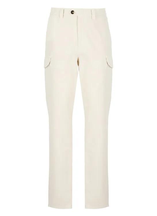 Brunello Cucinelli - Ivory Cotton Pants - Größe 46 -