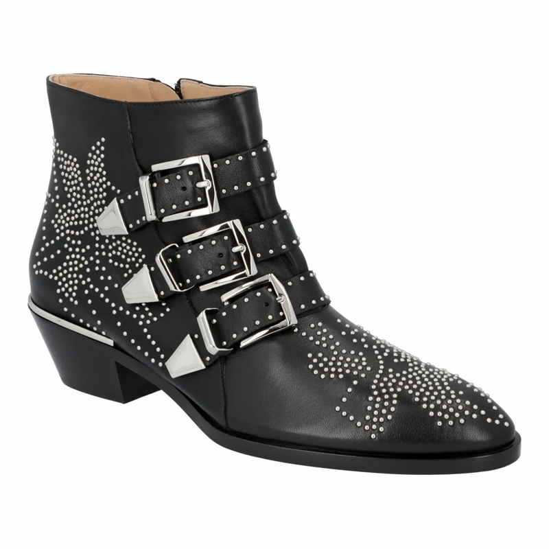 Chloé Bottes Susanna Ankle Boots Black Black