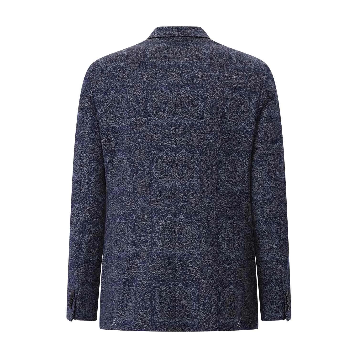 Etro - Sakko mit Paisley-Design - Größe 50 - blau