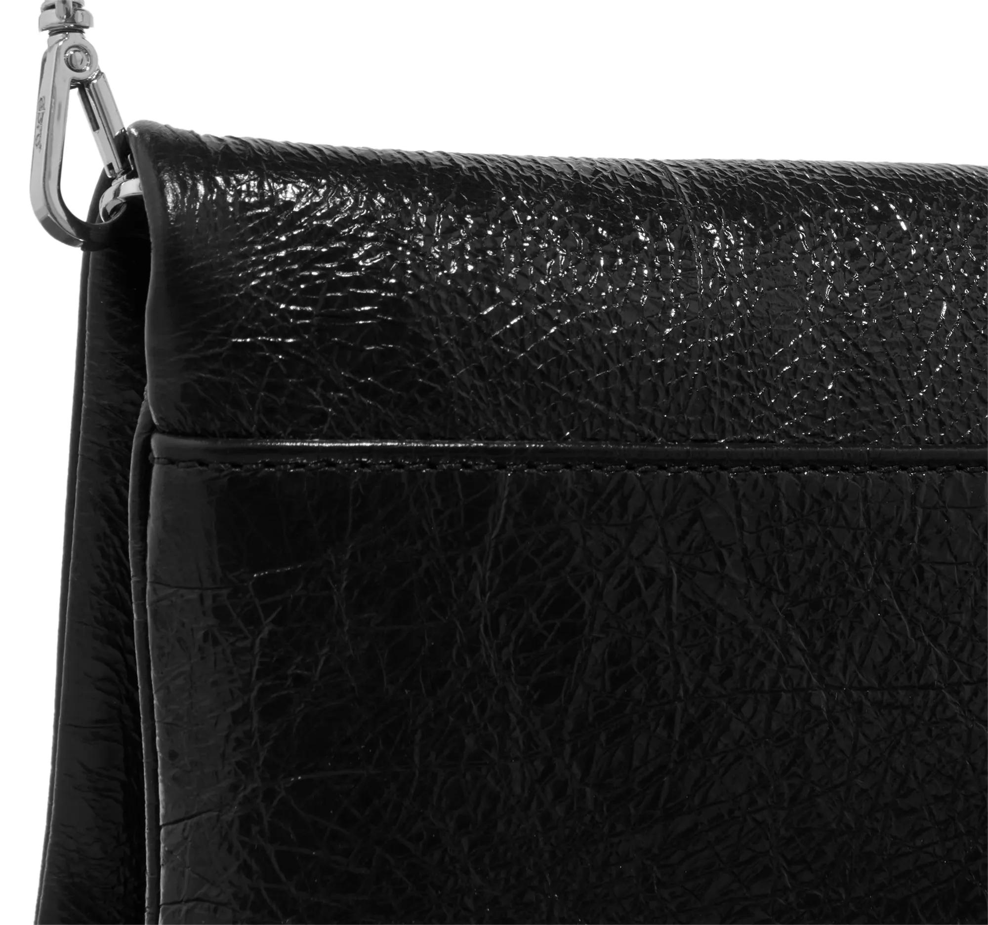 abro Pochettes Clutch Black Nickel in zwart