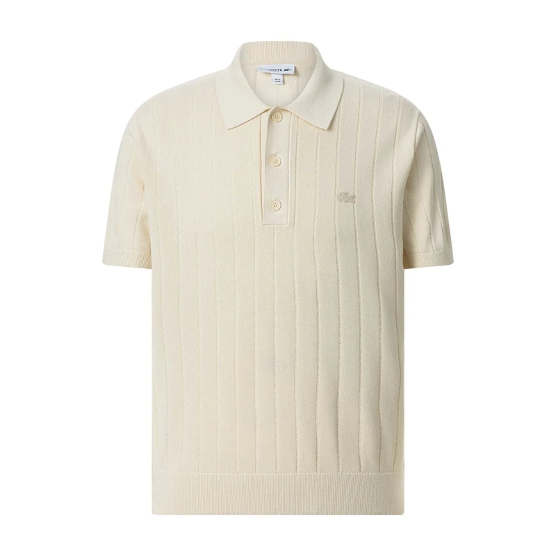 Lacoste Polohemd Poloshirt mit Logo weiß