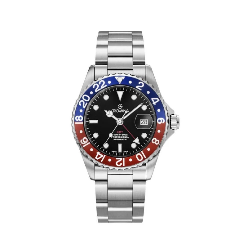Grovana Quarzuhr Herren Armbanduhr Key West schwarz