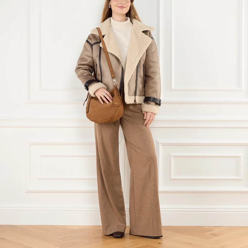 Abro Schultertasche Beutel Juna X-Small/ Cuoio  Cuoio(Image 2)