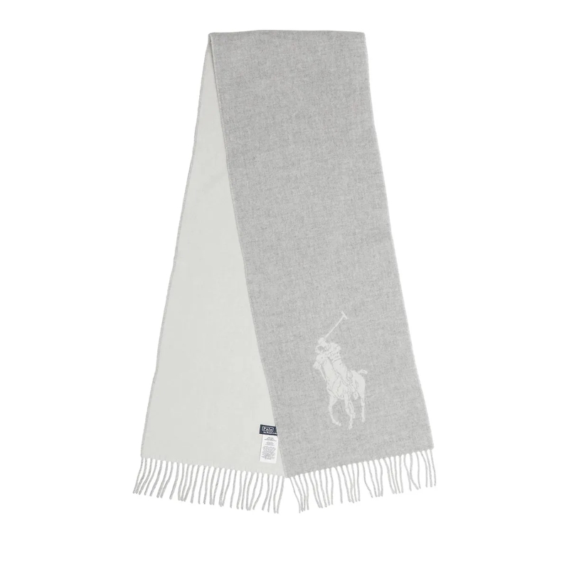 Polo Ralph Lauren Wollschal Polo Plr Srf-Scarf-Oblong Fawn Grey Hthr/Cream