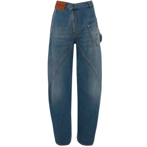 J.W.Anderson Blue Oversized Twisted Wide-Leg Denim Pants Blue Jeans