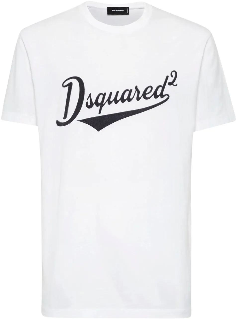 Thumbnail - Dsquared2 - Cotton Logo T-shirt - Größe M - weiß