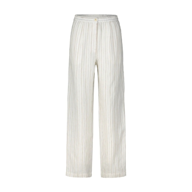 Samsøe Samsøe Pantalons décontractés Stoffhose Satove aus Leinen Beige