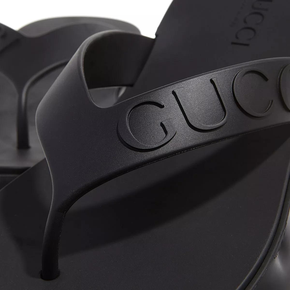 Gucci Sandalen Thong Platform Sandal in zwart