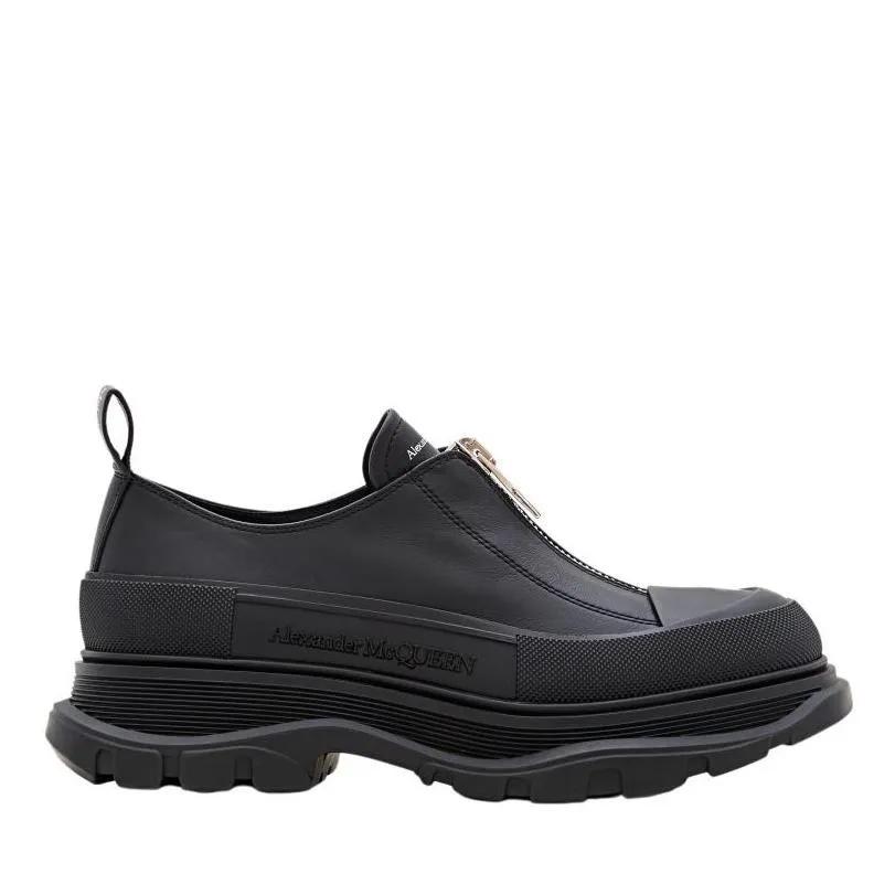 Alexander mcqueen Low-Top Sneakers Thread Rubber Sole Sneakers in zwart