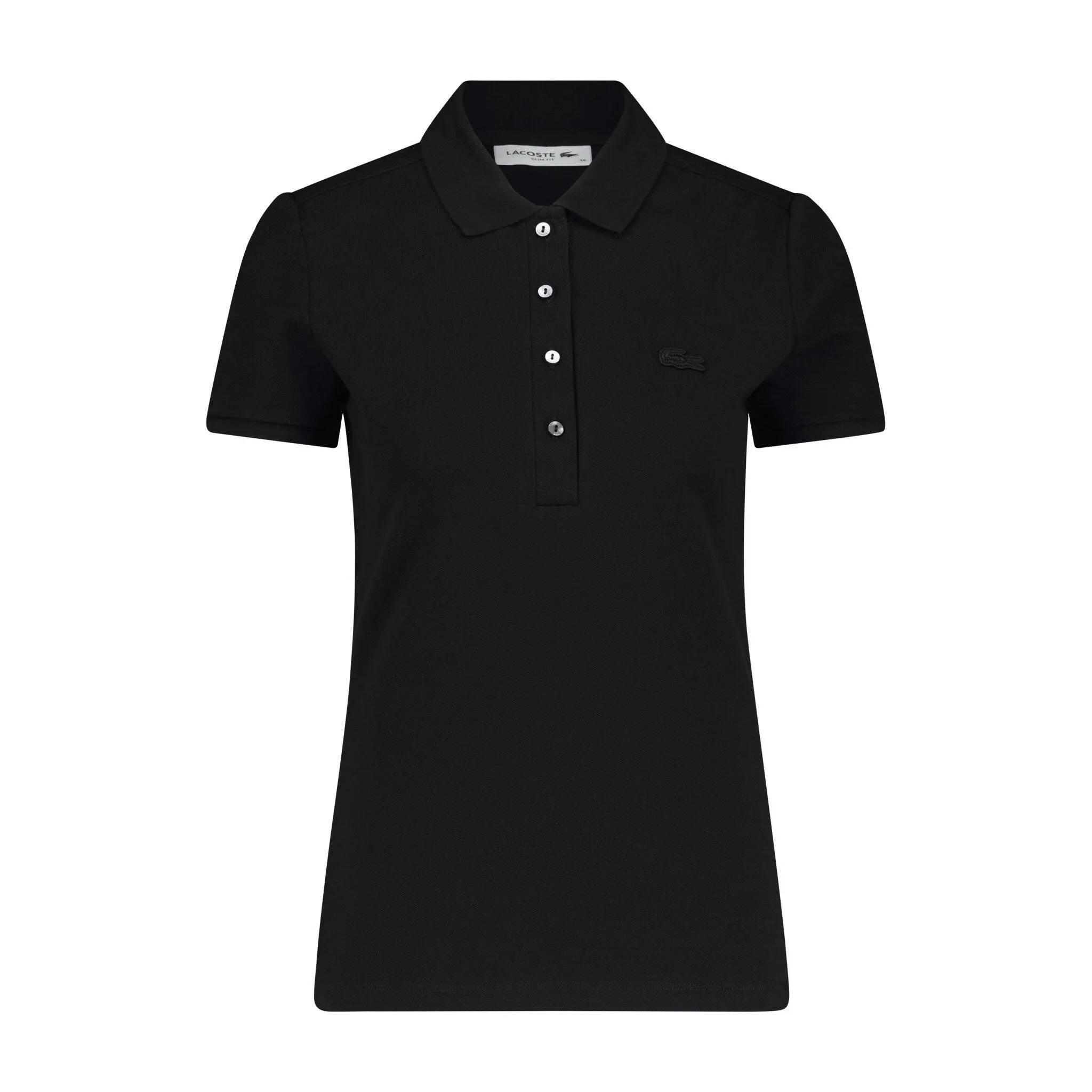 Thumbnail - Lacoste - Slim-Fit Poloshirt mit Logo - Größe 44 - schwarz