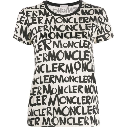 Moncler T-shirts Allover Logo T-shirt mehrfarbig