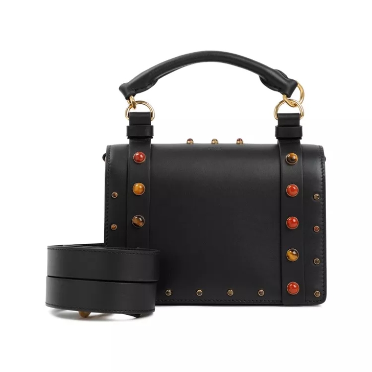 Chloe black leather purse sale